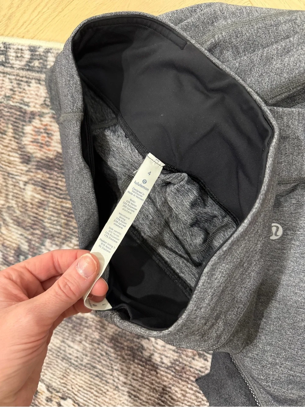 Lululemon Dark Gray Athletic Leggings